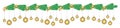 Christmas decoration, decorative strip with balls and branches of Christmas tree. Christmas balls hanging on Christmas tree branch Royalty Free Stock Photo
